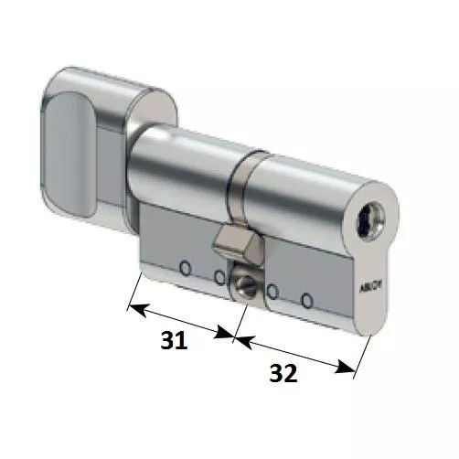 CY 323 U  satin brass/ цилиндр ключ+поворотная кнопка   : купить в Москве