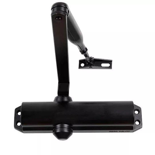 Assa Abloy DC 120---9005 с рычажной тягой   black/ доводчик для внутренних дверей с макс весом 80 кг: купить в Москве