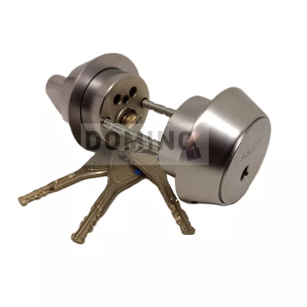 CY 204 N  satin chrome/ цилиндр ключ+поворотка (закаленная / усиленная)   : купить в Москве