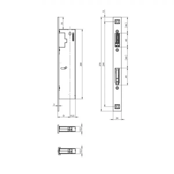 Assa Abloy N1910/30 автоматический шпингалет: купить в Москве
