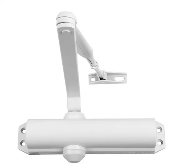 Assa Abloy DC 120---9016 с рычажной тягой  white/ доводчик для внутренних дверей с макс весом 80 кг : купить в Москве